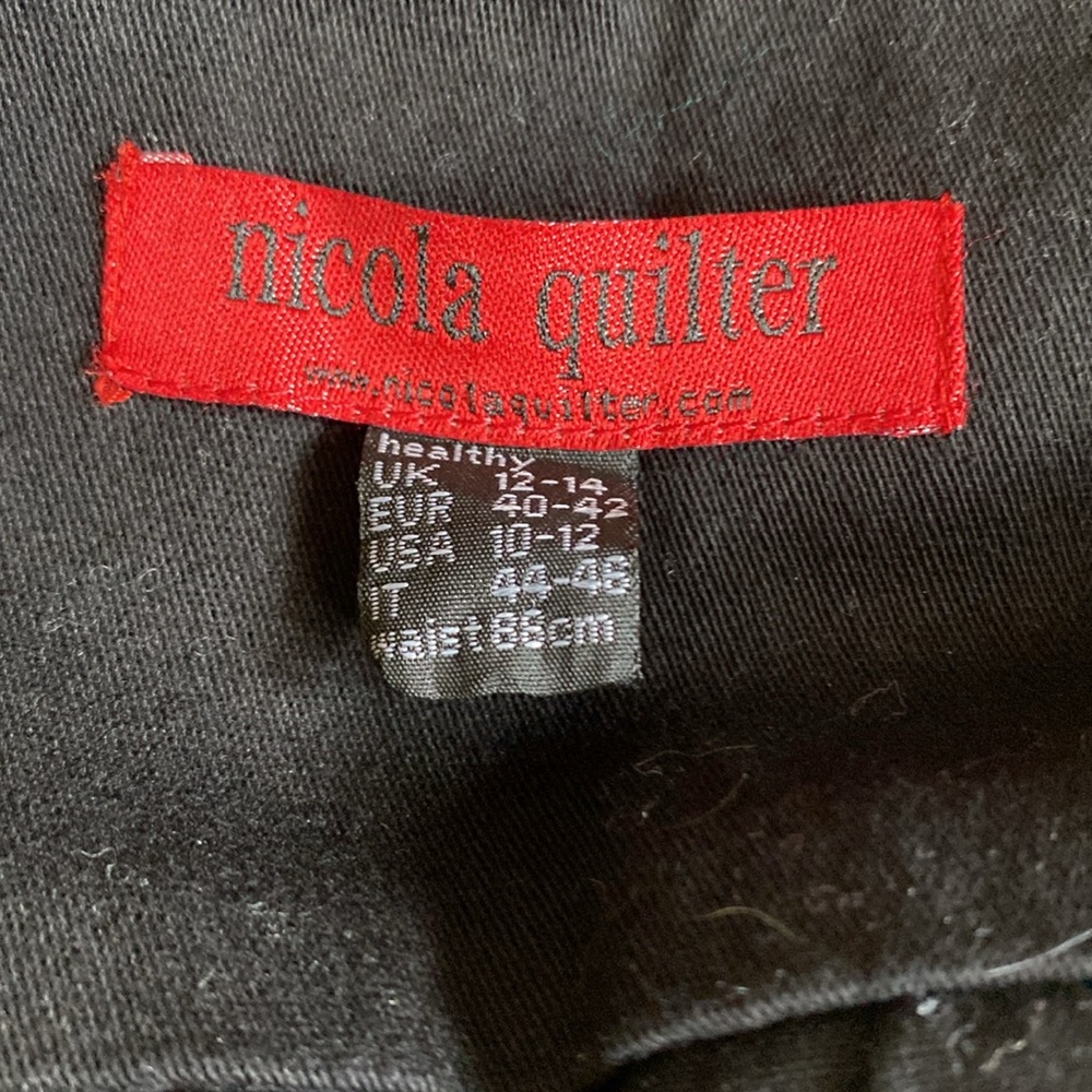 Nicola Quilter Black Embroidered Mini Skirt - Picture 5 of 6